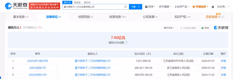 吳秀波股權再遭「冰封」,4950萬凍結背後,霍爾果斯不二文化傳媒何去何從?