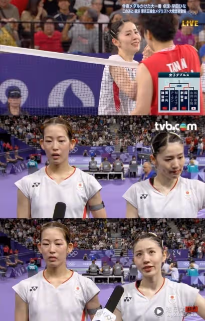 奧運2024|日本女雙志田千陽輸了比賽 贏了人心!官方導播懟臉直拍鏡頭沖熱搜