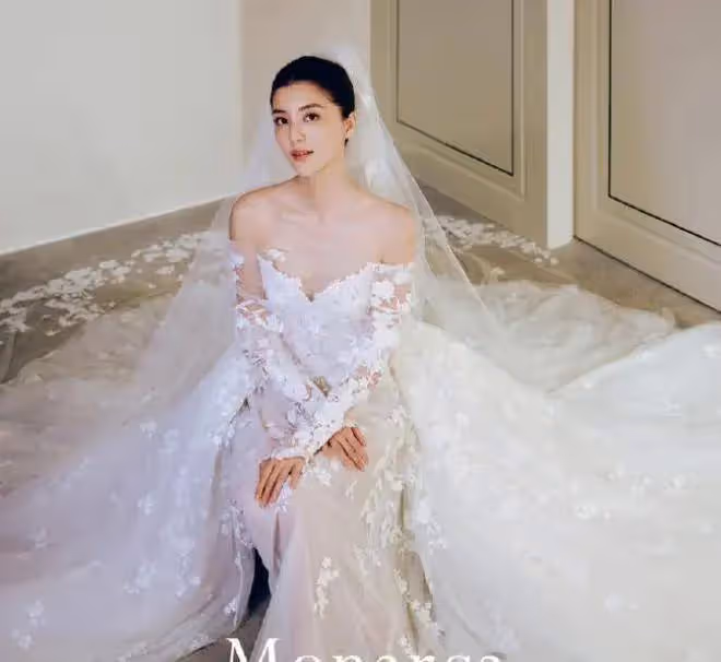 吳千語在義大利豪華古堡莊園大婚!她穿白色婚紗性感撩人
