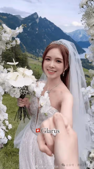 恭喜恭喜!落選港姐瑞士婚禮天公不造美