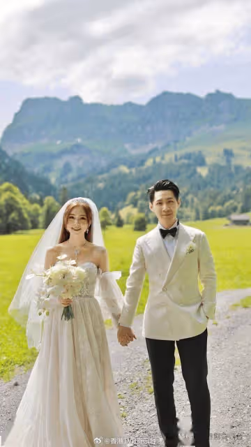 恭喜恭喜!落選港姐瑞士婚禮天公不造美