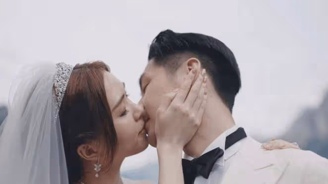 恭喜!前TVB小花瑞士舉行浪漫婚禮!與老公多次親吻!自爆素顏妝後差好大