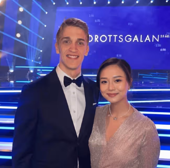 瑞典桌球員卡爾伯格女友是萬遠，長相漂亮，爸爸曾是八一隊教練