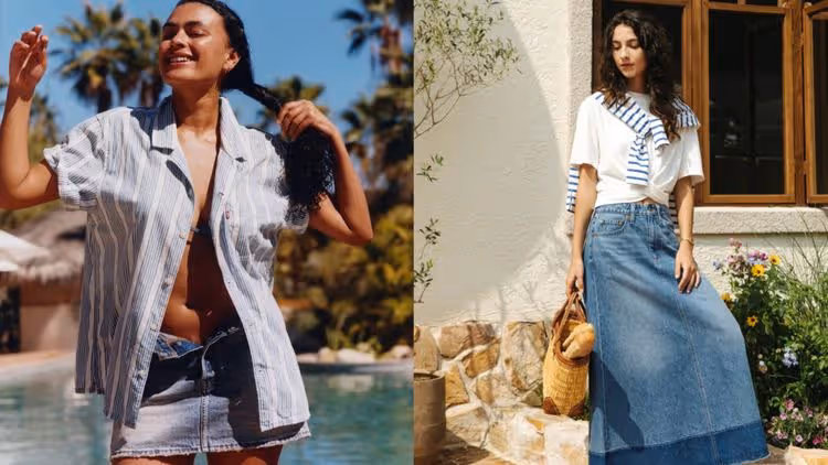 Levi’s單寧裙裝俏麗又百搭　這件根本「行走的修圖神器」
