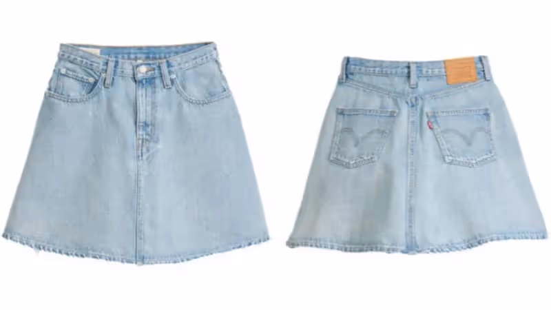 Levi’s單寧裙裝俏麗又百搭　這件根本「行走的修圖神器」