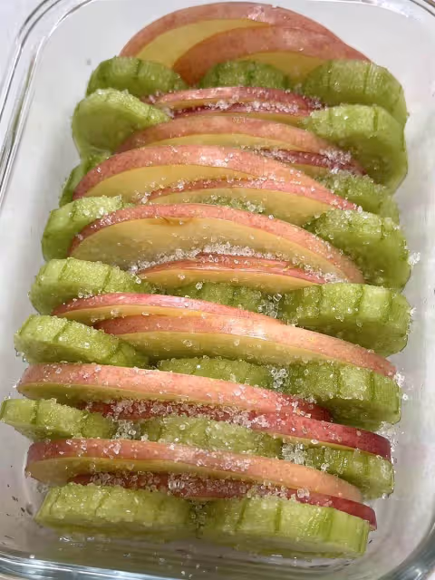 果然是腦洞大開! 蘋果+黃瓜試試這樣吃,清甜脆爽,打開了味蕾「新世界」