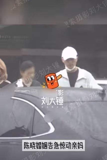 陳曉帶媽媽拍戲,一路說笑心情好,婚變傳聞成浮雲?