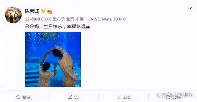 佟麗婭曬41歲生日美照,兒子朵朵露側臉像陳思誠,親吻媽媽好有愛