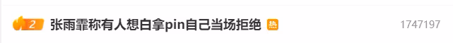 中國pin最好看!張雨霏當場拒絕白嫖引熱議 之後收了一脖子的徽章