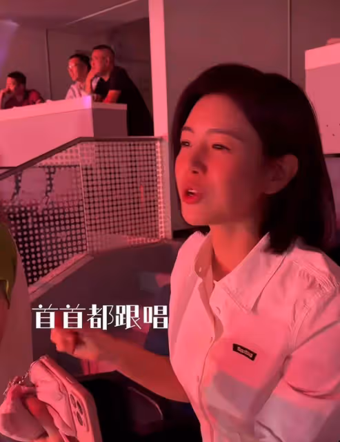 陳妍希曬看劉德華演唱會vlog,全程開心跟唱卻有用力過猛的開心感