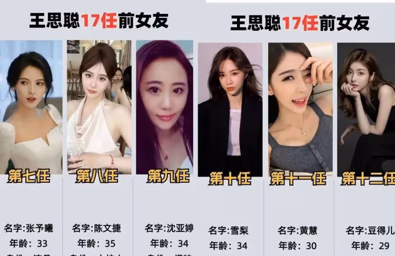 王思聰喜當爹!細數他的17任女友,怎麼越找越年輕了?