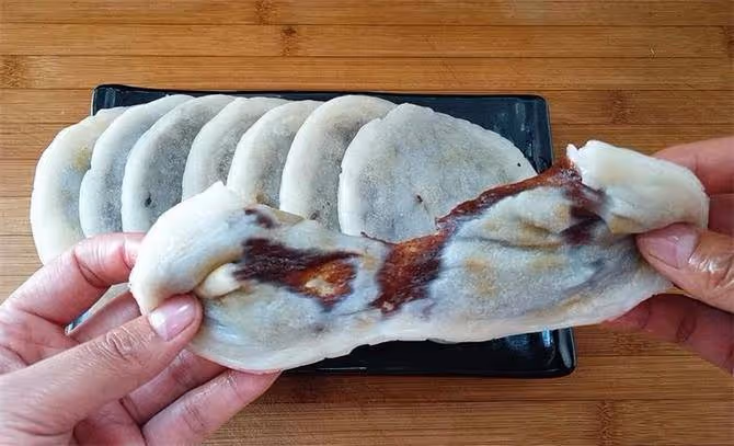 糯米豆沙餅,不發麵不揉面,手不沾面,10分鐘做好,超級簡單快速
