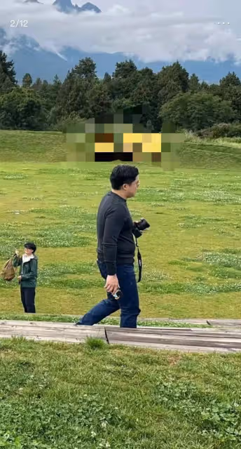 郭晶晶霍啟剛大理遊玩被偶遇,網友喊話霍啟剛:該做做身材管理啦!