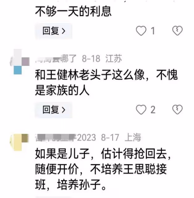 終於明白為啥,王健林家族甘願被黃一鳴拿捏了!網友這個處理完美