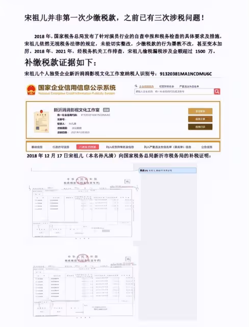 宋祖兒涉稅風波再起,補繳271.69萬稅款,網友:這是第幾次了?