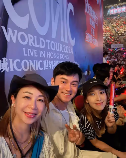 48歲TVB前當家小生一家現身郭富城演唱會!大兒子越發帥氣,被指撞臉韓星