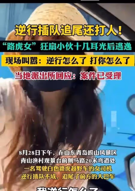 我打的就是你 有種你報警路虎女逆行打人被行拘 官方通報 知情人