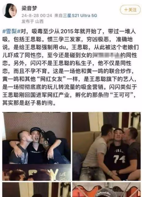 驚爆!王思聰雪梨吸毒醜聞 閃閃身世成謎 辣眼照片揭秘豪門黑幕