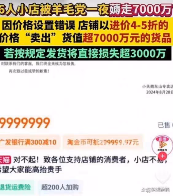 小天鵝被羊毛黨一夜薅走7000萬:電商價格烏龍「亂局」誰來收?