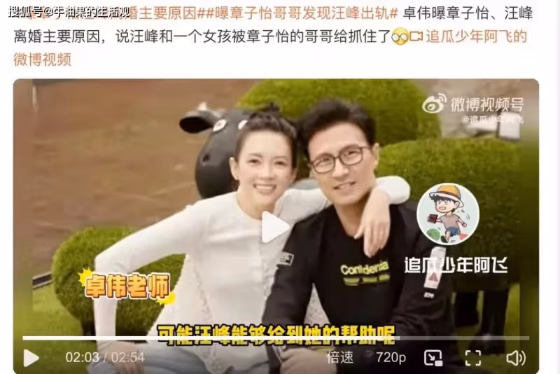 章子怡汪峰離婚大瓜,大舅哥抓住男方出軌,曾大鬧求婚現場