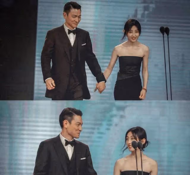 劉德華張子楓亮相!穿黑色系難掩男帥女美,相差40歲