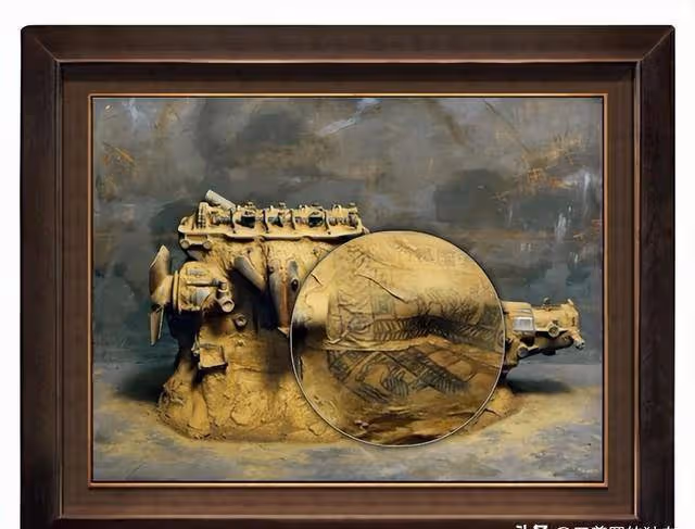 他畫發動機,橫的賣198萬豎的1897萬,放大專家稱這後根本不是畫
