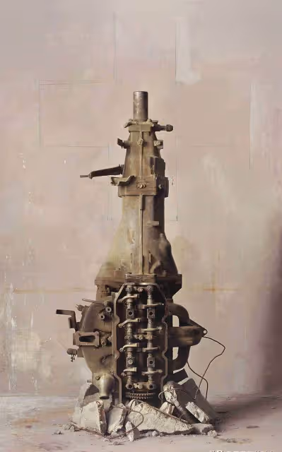 他畫發動機,橫的賣198萬豎的1897萬,放大專家稱這後根本不是畫
