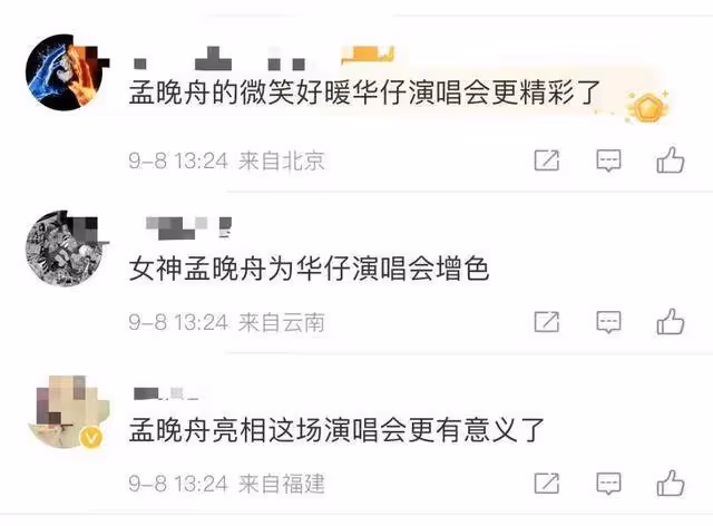 孟晚舟低調現身劉德華演唱會，被拍到給華仔比心！網友：大佬間的頂峰相見