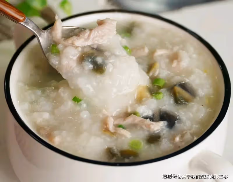 熬瘦肉粥,直接下肉絲不好吃?多做2步,肉絲軟嫩不腥,粥好喝