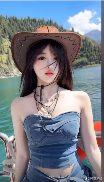 網傳被拘留的三隻羊女主播沫沫，穿衣服很大膽，聲音很誘人