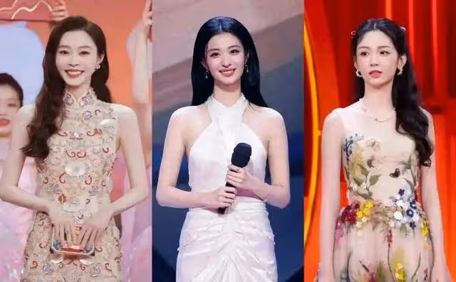 央視這一夜,被「珠圓玉潤」的王楚然驚艷,珍珠白裙艷壓宋軼周也