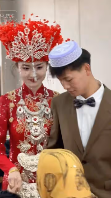 甘肅新娘神似沈眉莊,新郎長相一言難盡,網友炸鍋,知情人曝內情