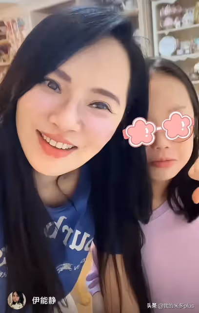 伊能靜一家三口回台北,秦昊長了好多白頭髮,8歲女兒豁牙好喜感