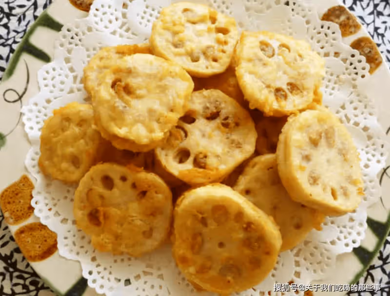 炸藕夾,掌握好3點,誰做誰成功,外酥里嫩又多汁,涼了也好吃