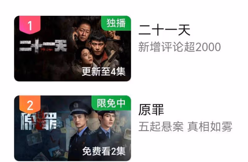 王志文的《二十一天》《暗夜與黎明》：一個看上癮，一個沒人看