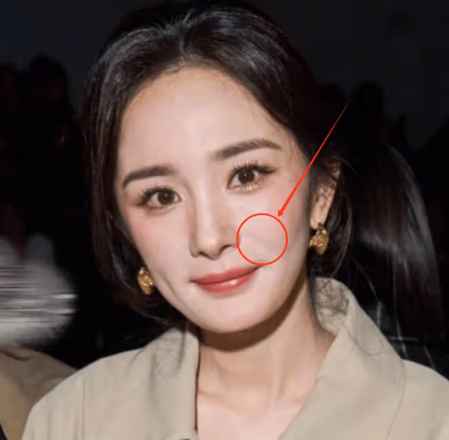 楊冪看秀懟臉生圖曝光,開始顯老了,化妝也掩蓋不了歲月的痕跡