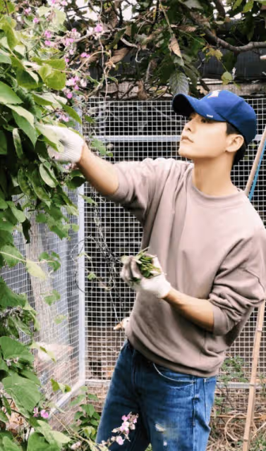 38歲馬天宇曬自己農場,養幾十隻雞自己犁地種菜,已做好退休準備