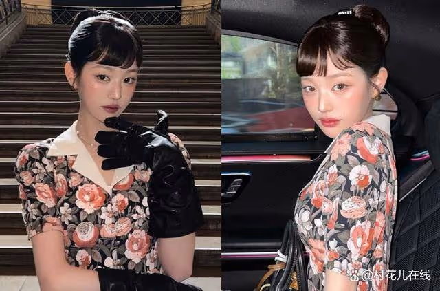 趙今麥現身巴黎時裝周造型翻車,氣勢輸韓團IVE成員張員瑛