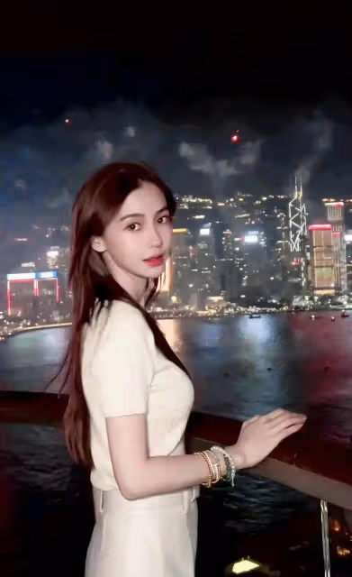 楊穎曬國慶看煙花vlog,回眸一笑百媚生太驚艷,美得讓人心動!