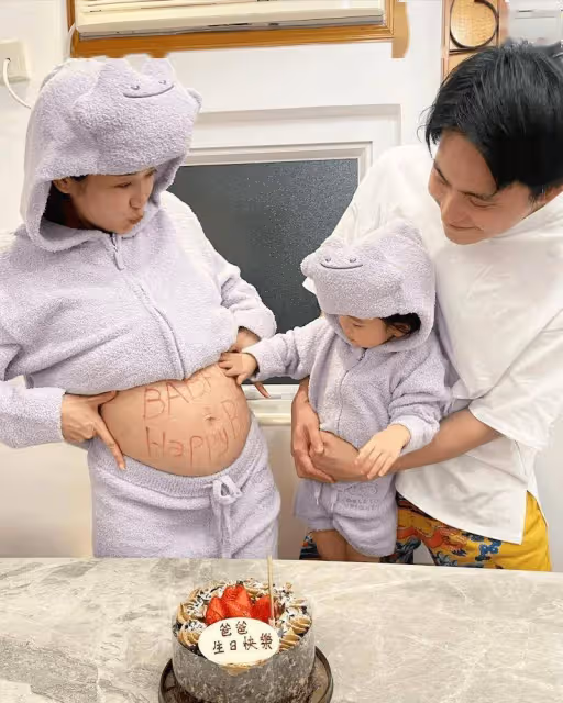 恭喜!香港女子組合成員宣布再做媽媽!曾為生子求生拜佛兩年!老公激動親肚皮