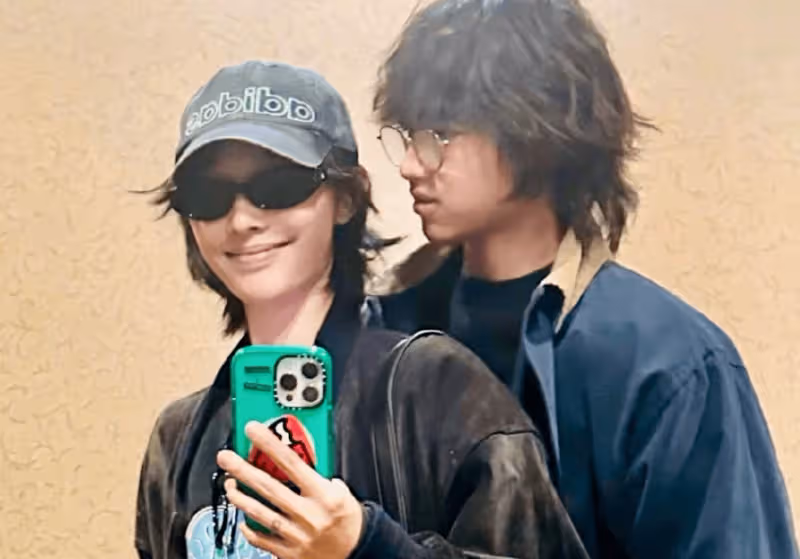 白百何與大兒子合照似兄妹,元寶身高近180變化好大,不敢認了
