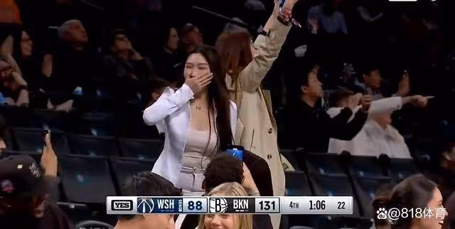 拉風!崔永熙5分鐘砍5分1板籃網大勝,兩中國美女起立歡呼花枝亂顫