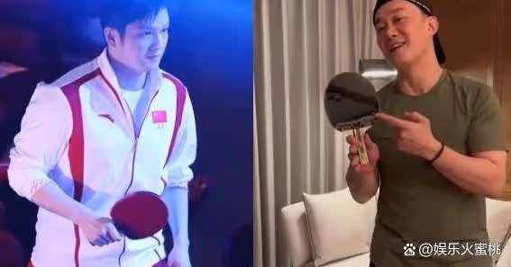 陳奕迅妻子分享與樊振東的合影,這條褲子真特別,小胖太討人喜歡