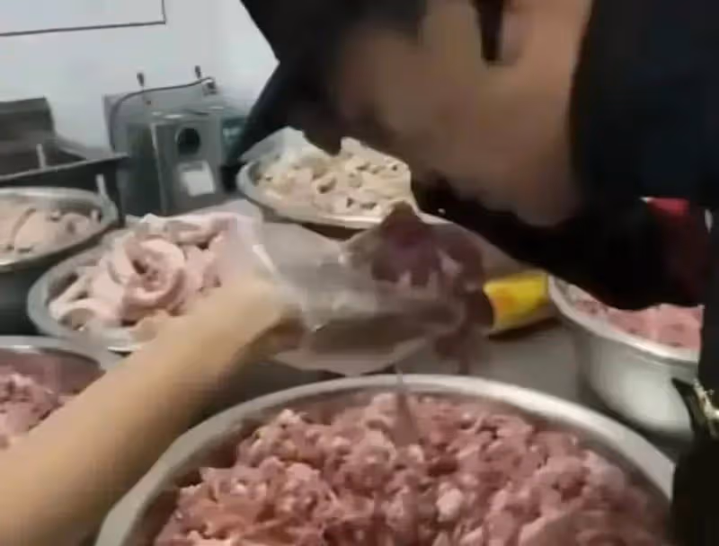 學校給學生吃臭肉,廚師出來道歉,官方通報,校長:關我P事