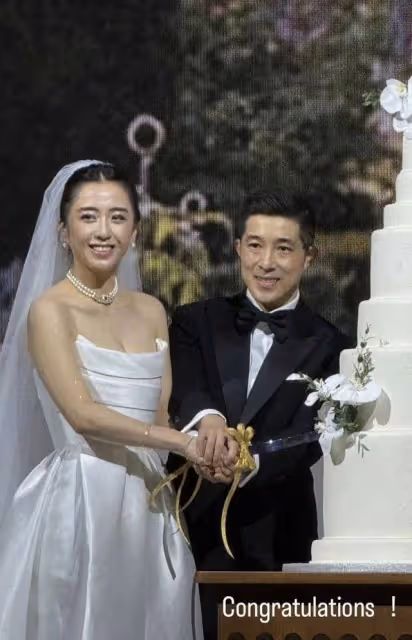 知名港星湯鎮業嫁女!女婿長相帥氣似歐巴,多位大牌藝人現身婚宴