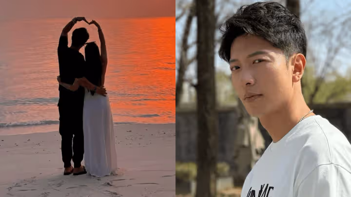 港星高鈞賢與女友當街甜蜜接吻!女方小腹隆起疑有孕家中放孕婦枕