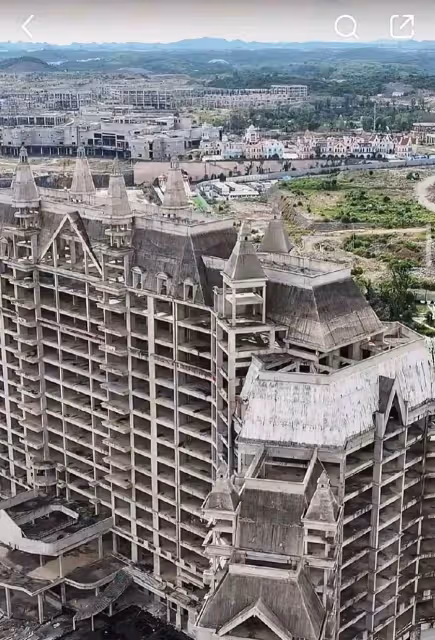最壯觀「爛尾樓」！占地160萬坪，耗資7700億，僅開工3年就停工，網嘆：3a鬼城！