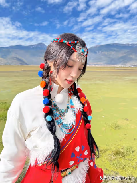 宋雨琦香格里拉錄製,穿藏族服飾又美又仙,網友:型師適配度滿分