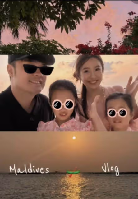 陳赫張子萱為大女兒慶生,吃蛋糕拍合影畫面有愛