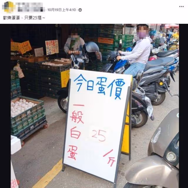 巿場雞蛋「跌回20年前物價」網友哀嘆:早餐店賣一顆賺一斤